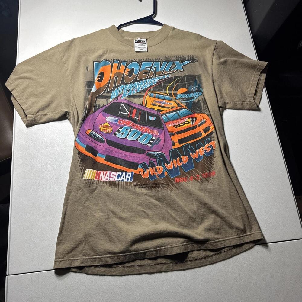 Nascar Racing T Shirt From The 1990S Phoenix Cheerin 500 Wild West L